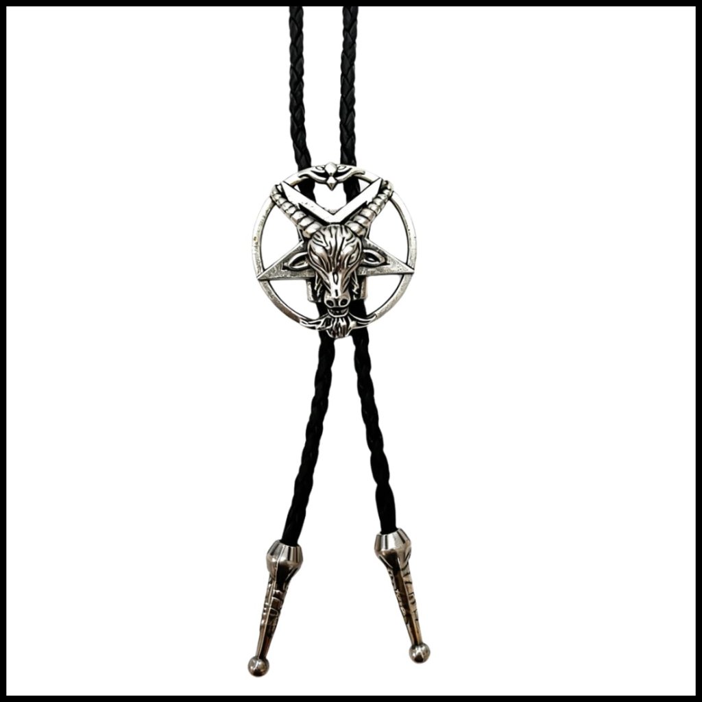 Vintage Western Bolo Tie Leather Necktie Retro Cowboy Style Unisex Accessory